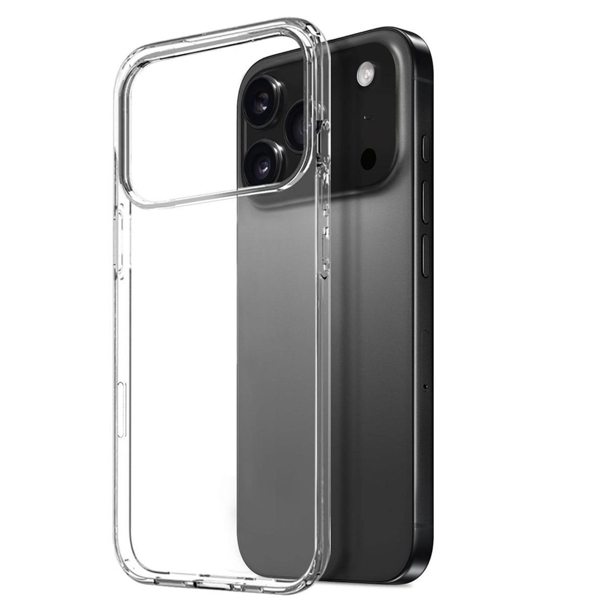 Silikon Handyh&uuml;lle f&uuml;r Apple iPhone 18 Pro Max TPU Sto&szlig;fest Flexibel Transparent - Bild 1