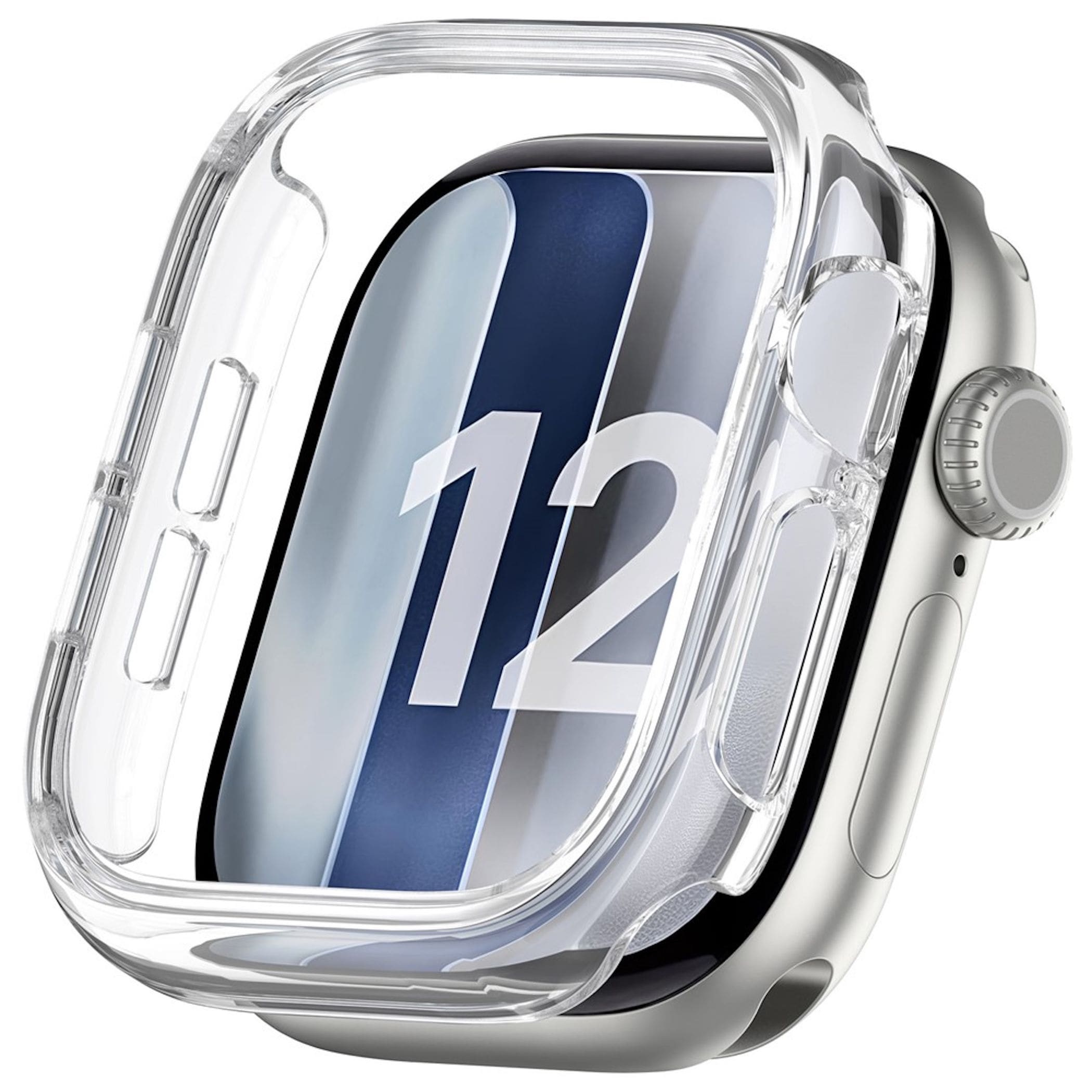 Smartwatch Kunststoff H&uuml;lle f&uuml;r Apple Watch Series 12 46mm / 42mm Schutz Geh&auml;use - Bild 1