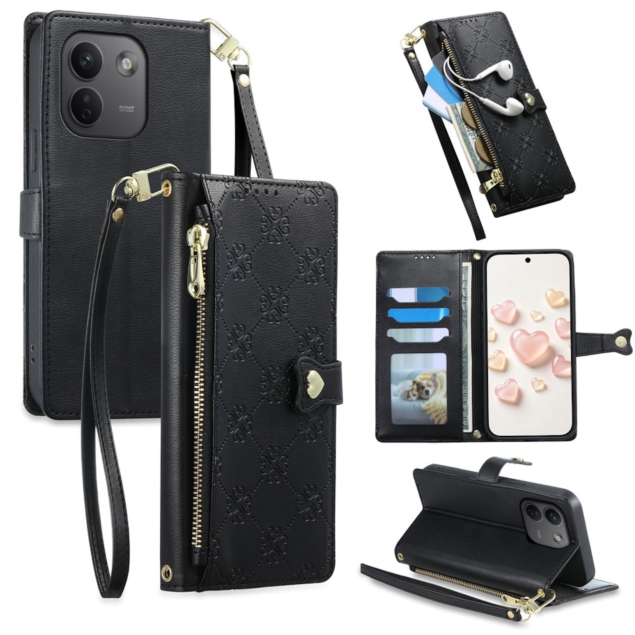 Klapp Handyh&uuml;lle f&uuml;r Xiaomi Redmi Note 17 Pro Max Wallet B&ouml;rse Zipper Tasche - Bild 1