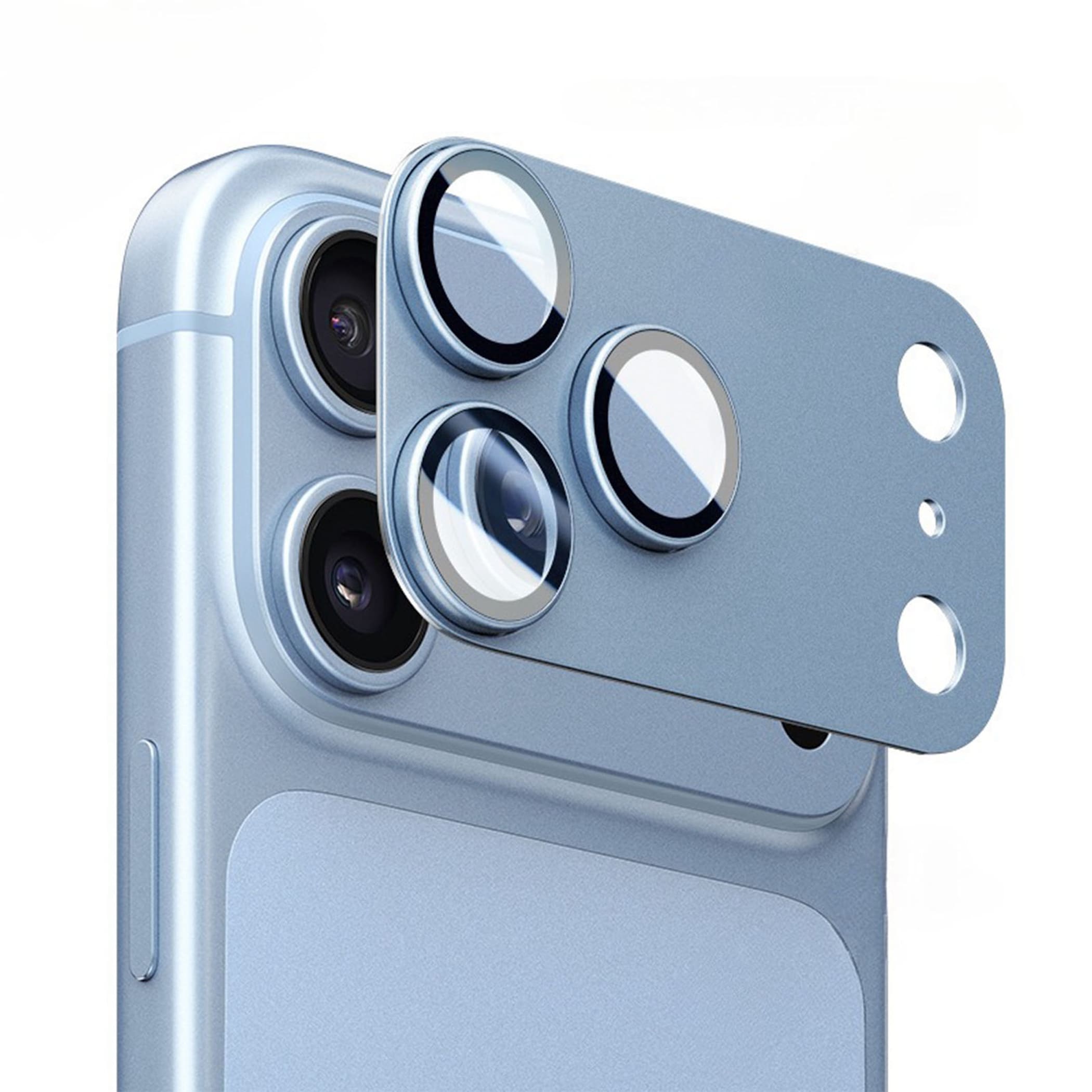3D Kamera Schutzglas f&uuml;r Apple Phone 18 Pro 9H Linsen Aluminium Komplettschutz - Bild 1
