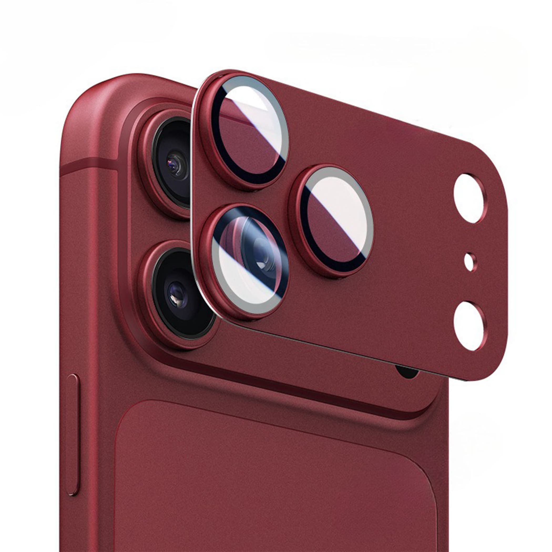 3D Kamera Schutzglas f&uuml;r Apple Phone 18 Pro 9H Linsen Aluminium Komplettschutz - Bild 1