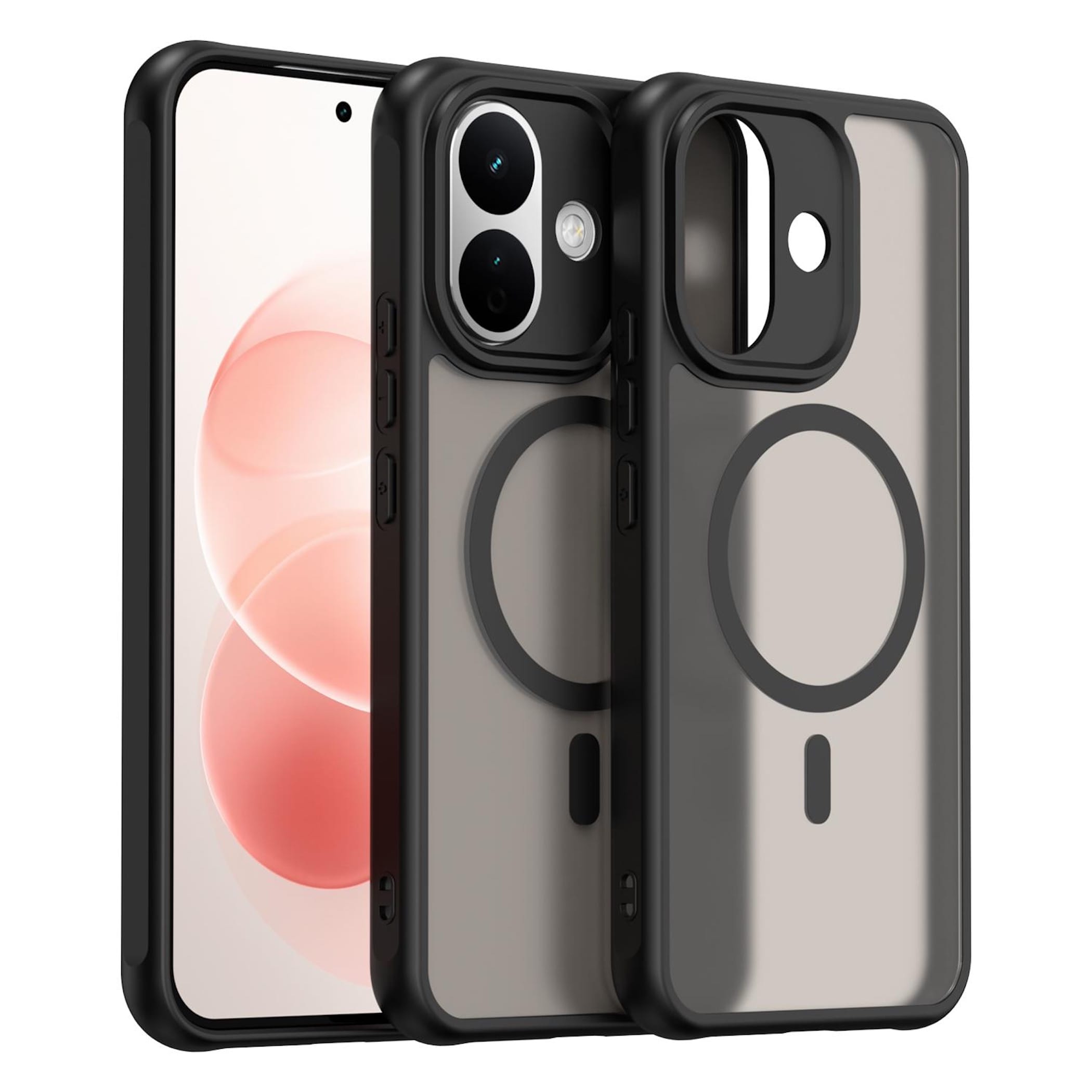 MagSafe Handyh&uuml;lle Xiaomi Redmi Note 17 Pro 5G Silikon Kameraschutz Matt Schwarz - Bild 1