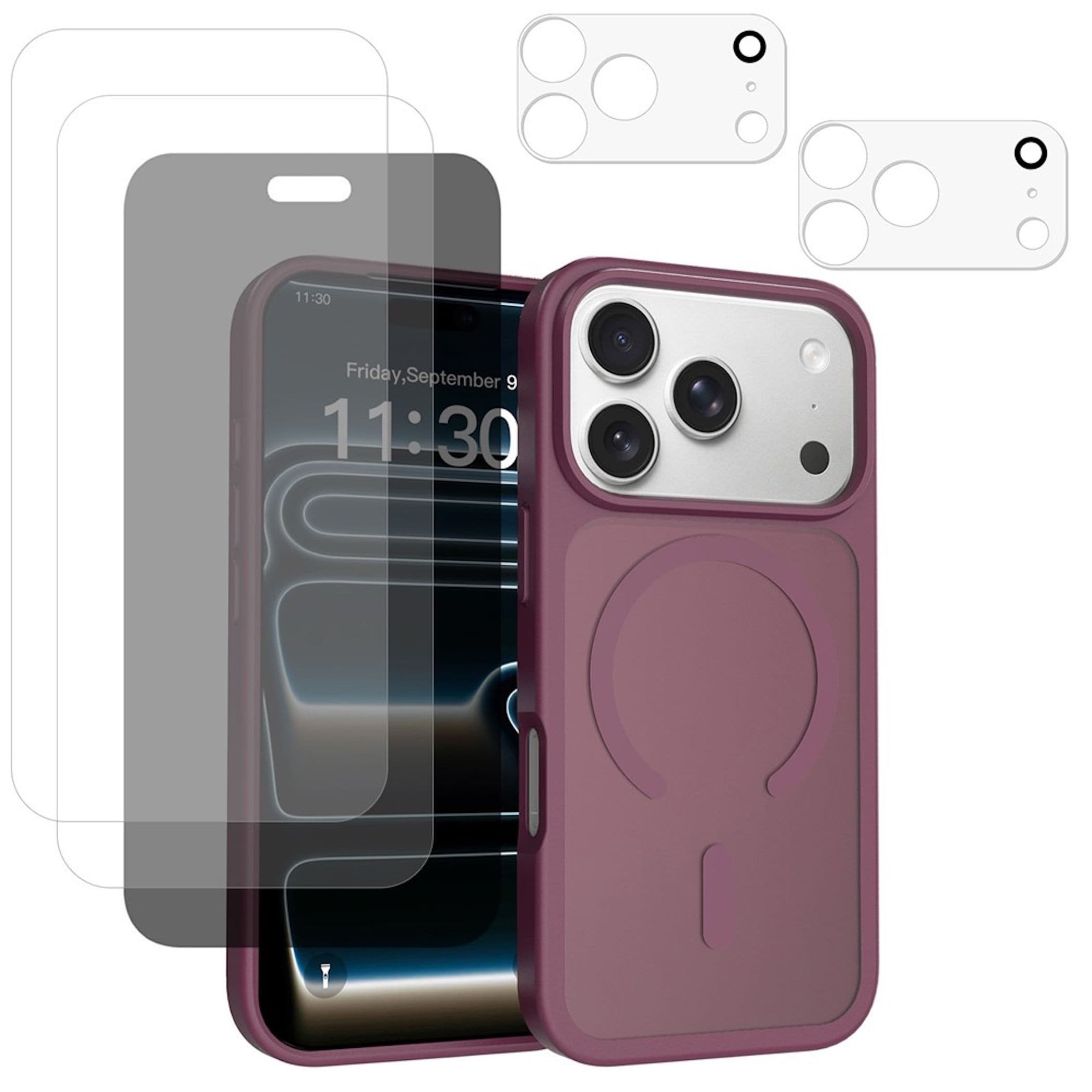 MagSafe Handyh&uuml;lle f&uuml;r Apple iPhone 18 Pro Panzerfolie Schutzglas Kameraschutz - Bild 1