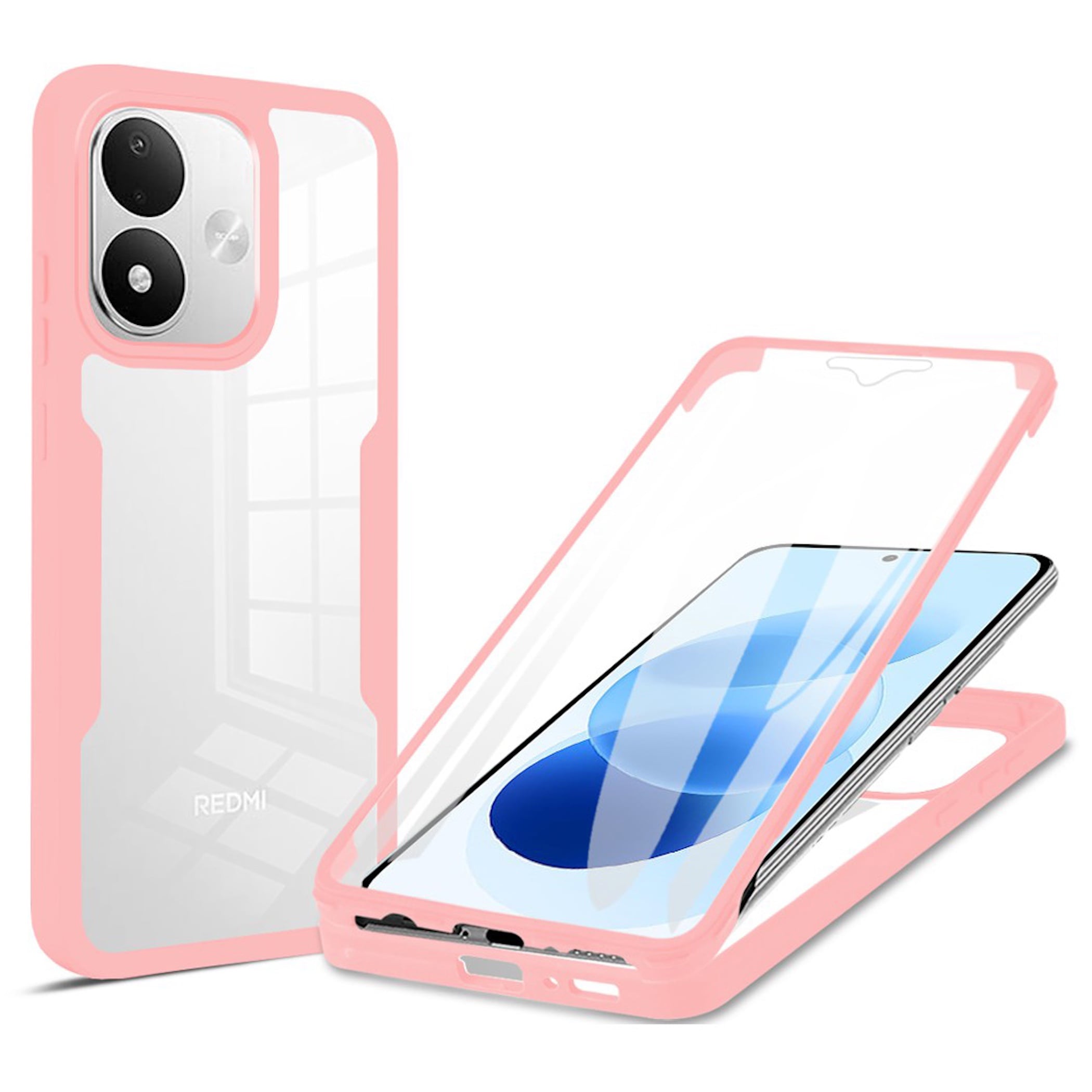 360 Grad Handyh&uuml;lle f&uuml;r Xiaomi Redmi Note 17 5G 4G Display Folie & Kameraschutz - Bild 1