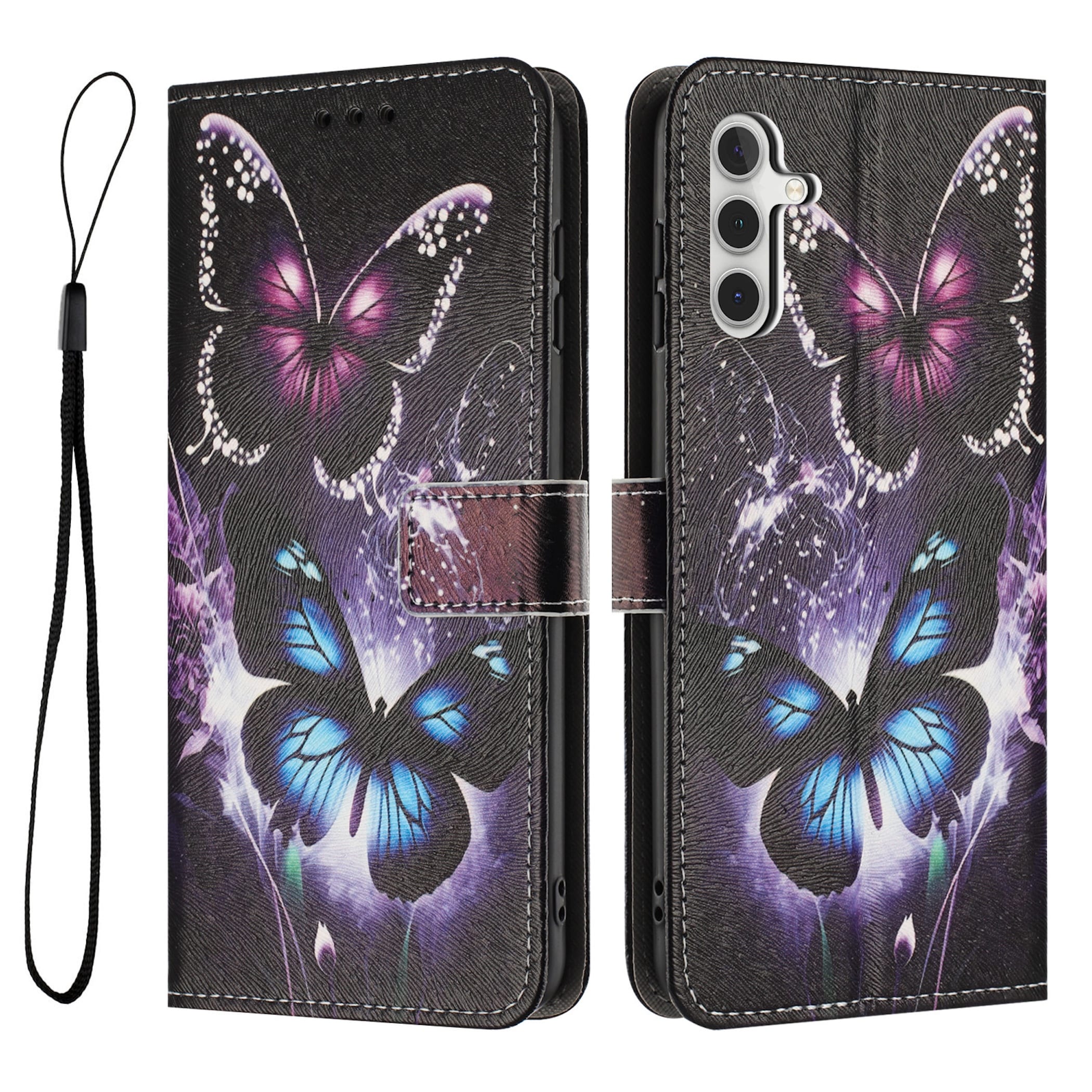 Handyh&uuml;lle Klapp Tasche f&uuml;r Samsung Galaxy S26 FE Kunstleder Book Design - Bild 1