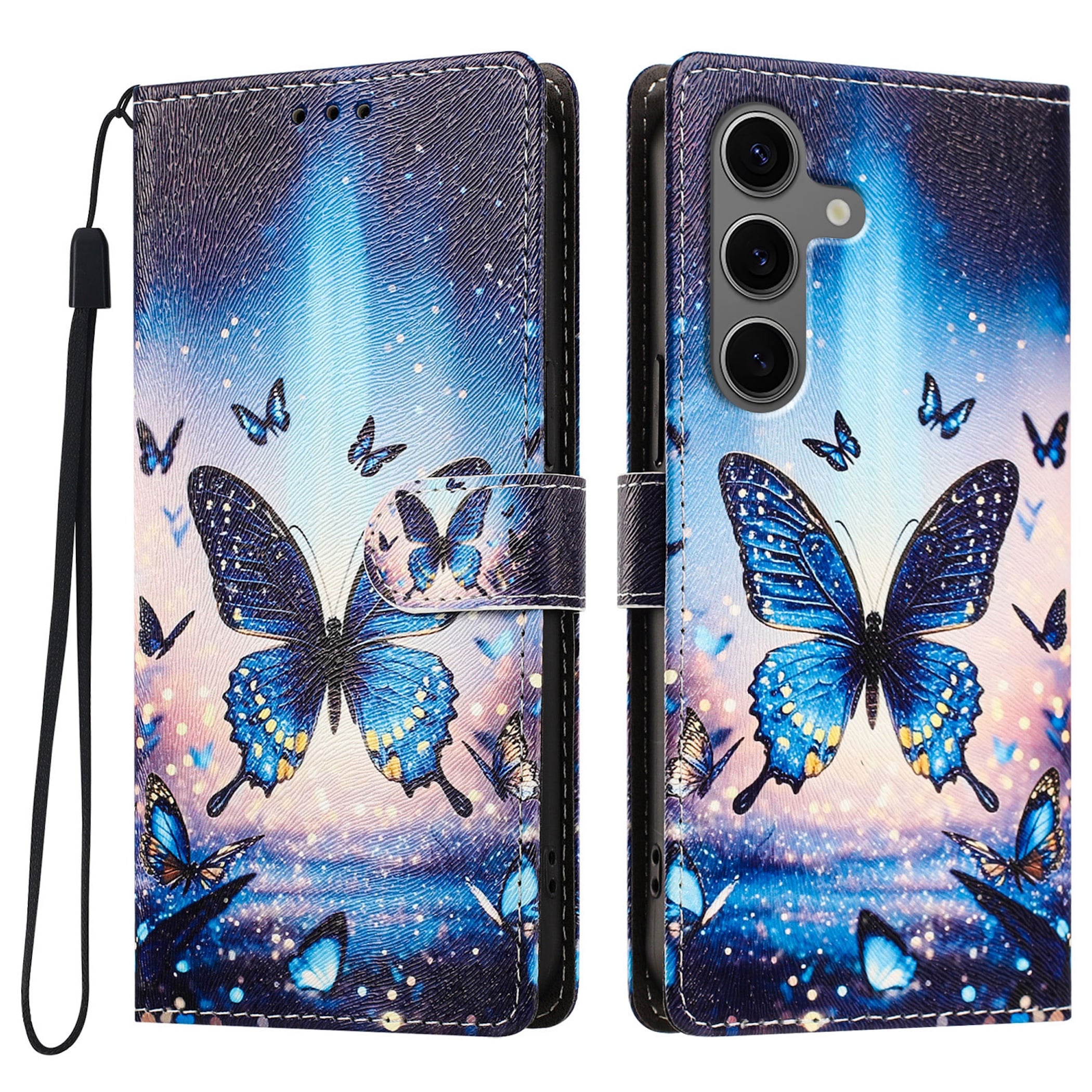 Handyh&uuml;lle Klapp Tasche f&uuml;r Samsung Galaxy S26 FE Kunstleder Book Design - Bild 1