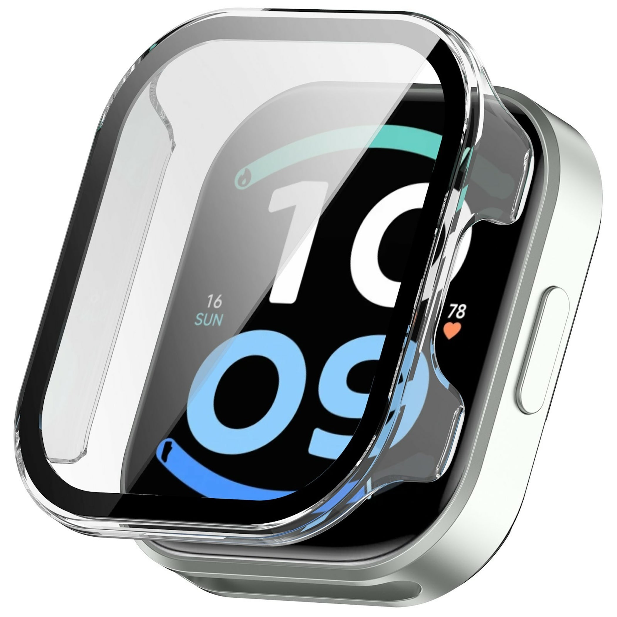 Smartwatch H&uuml;lle + 9H Schutzglas Xiaomi Redmi Watch 6 Lite Schutz Bumper Cover - Bild 1