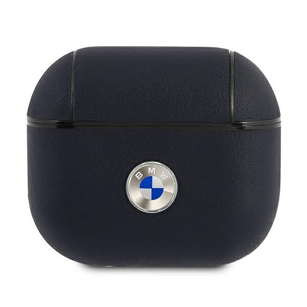 BMW Apple AirPods 3 Cover Navy Blau Genuine Collection Leder Schutzh&uuml;lle Case - Bild 1