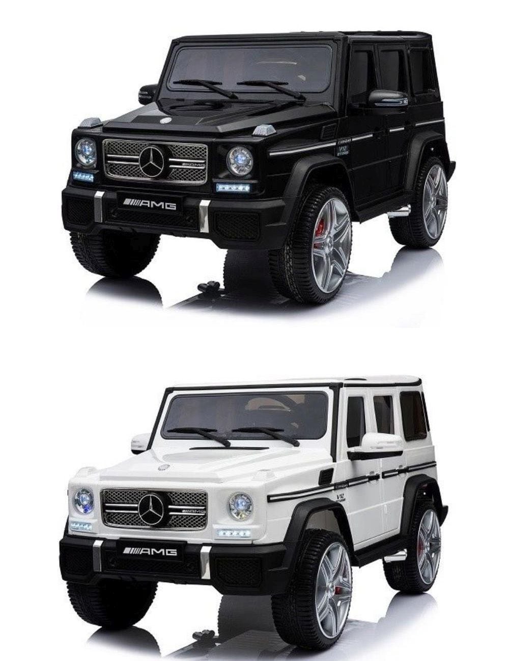 Kinder Gel&auml;ndewagen Mercedes Benz G65 Premium Xxl Amg Fernbedienung Mp3 2x45W wei&szlig; - Bild 1