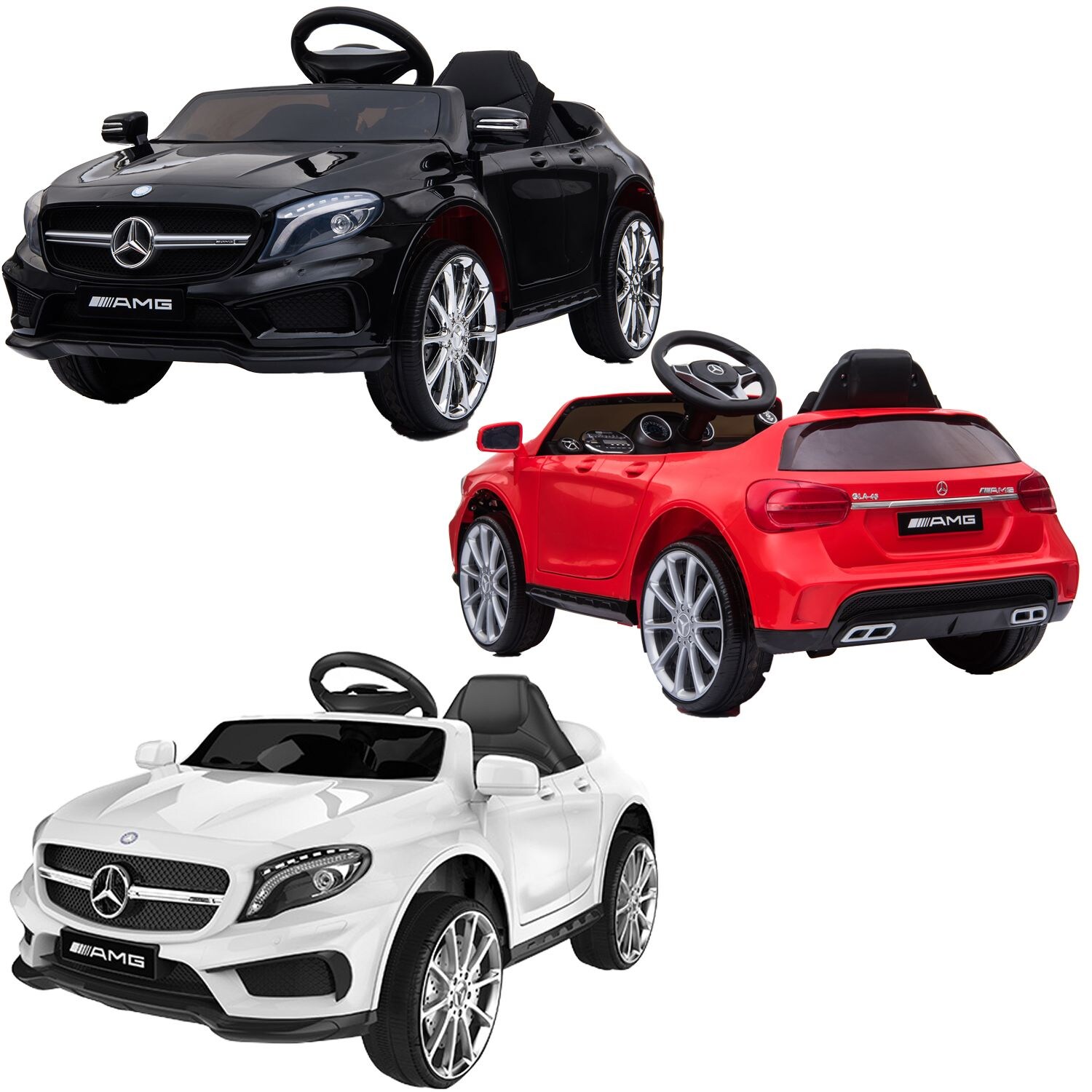 Mercedes-Benz Amg Gla45 Kinderauto 12V 2x35W  Kinderfahrzeug Kinder Elektroauto Mp3 wei&szlig; - Bild 1