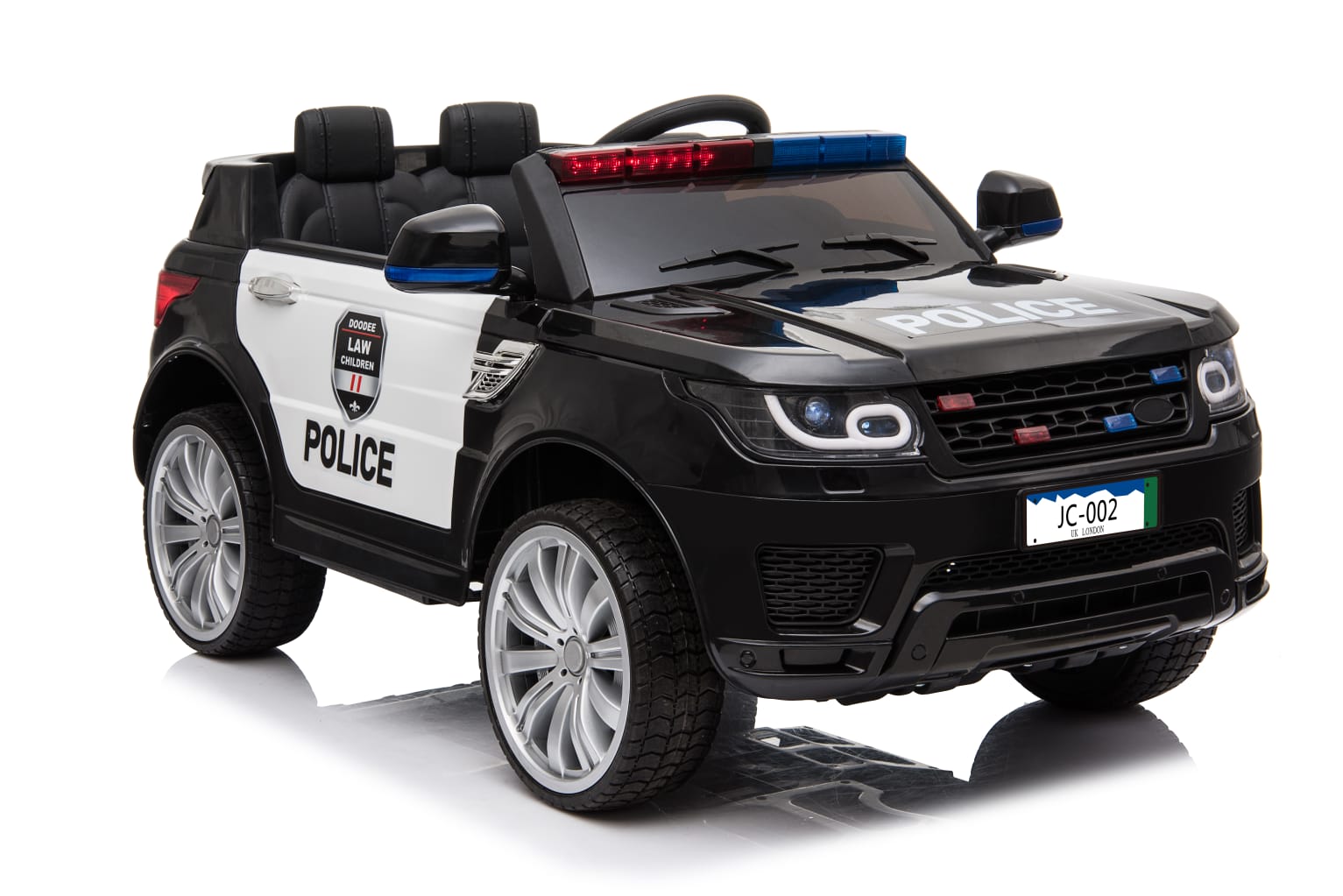 Kinderfahrzeug Elektro Auto Kinder Auto Polizei 12V 2x35W USB MP3 - Bild 1