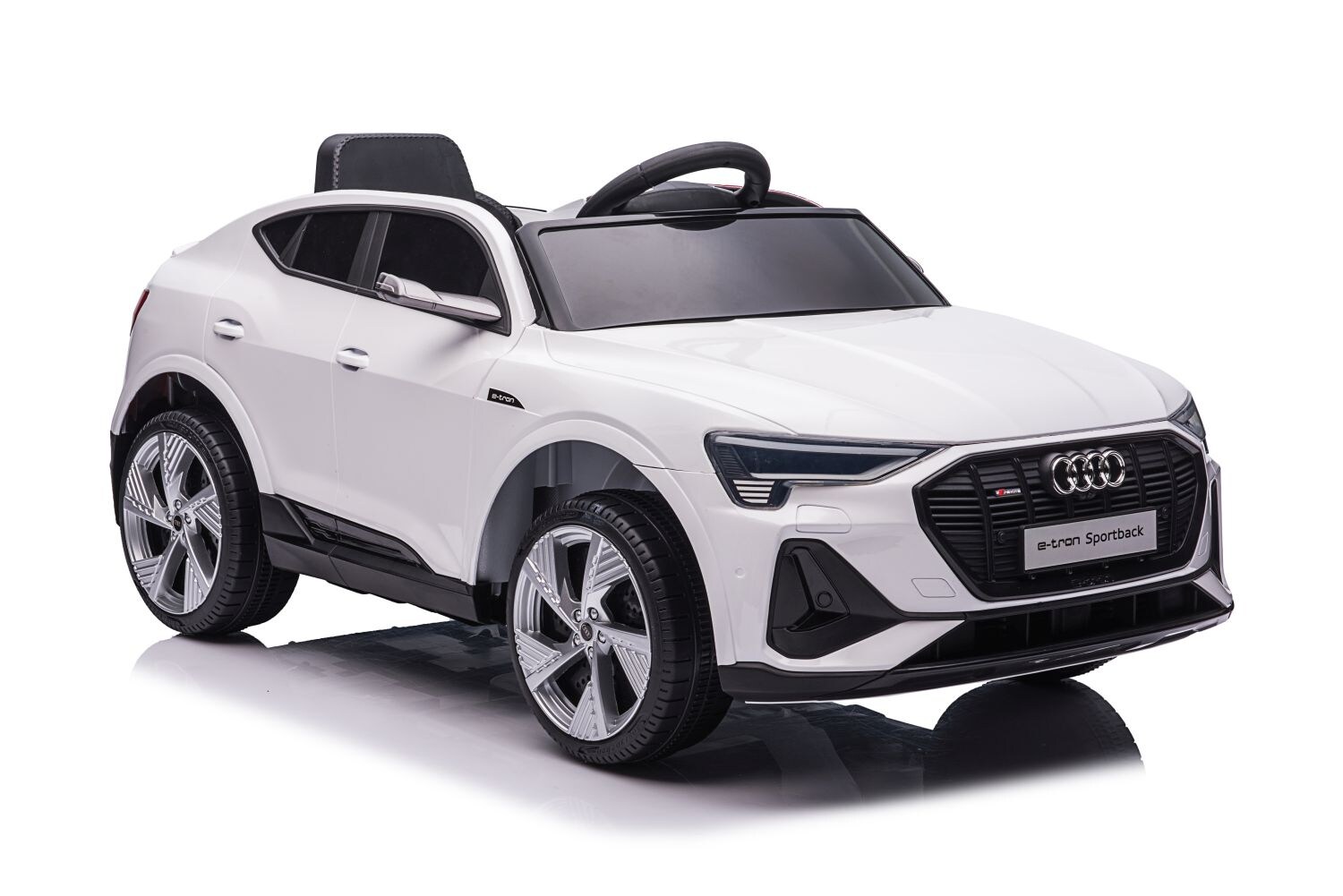 Audi E-Tron Kinder Elekto auto Kinderauto Kinderfahrzeug Kinder Elektroauto  wei&szlig; - Bild 1