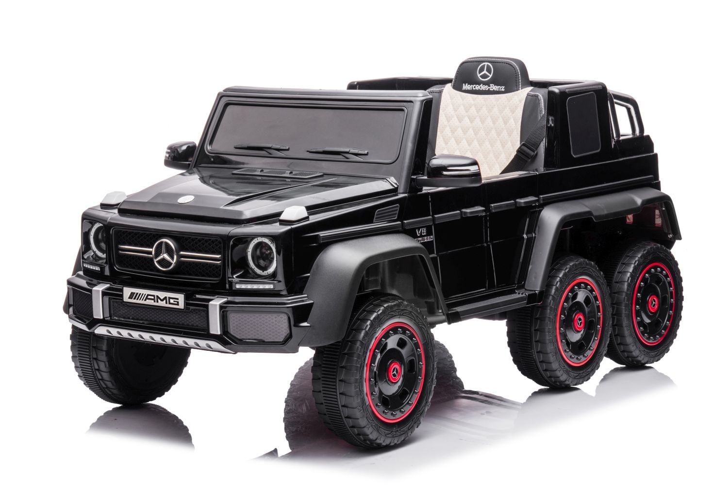 Mercedes G63 AMG 6x6 Suv Elektroauto Kinderauto Kinderfahrzeug Allrad Leder - Bild 1