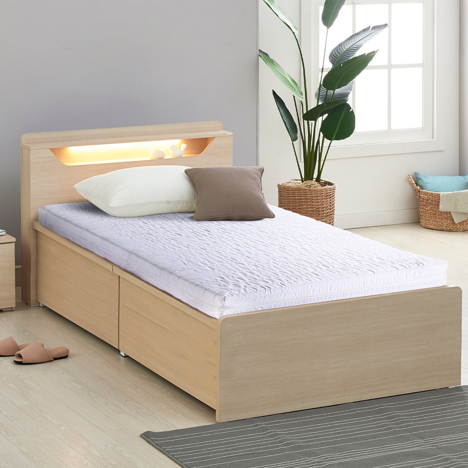 Komfort Matratze Komfortschaum Rollmatratze Härtegrad (H3) Weiß 90×200 cm 15cm | 04260627057009