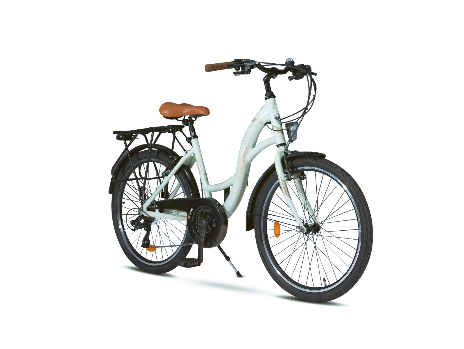 28 Zoll Alu City Bike M&auml;dchen Fahrrad Aluminium Shimano 21Gang RH 51cm - Bild 1