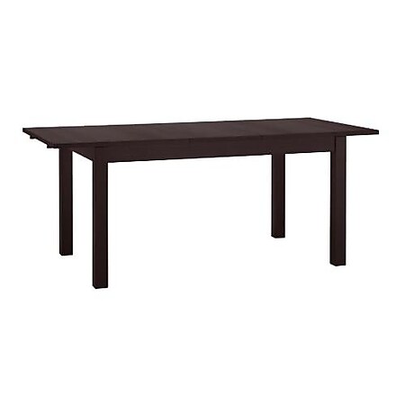 Joe - ausziehbarer Esstisch, 140-220x80cm, modernes minimalistisches Design, Massivholz furnier in einem dunklen Braun - Bild 1