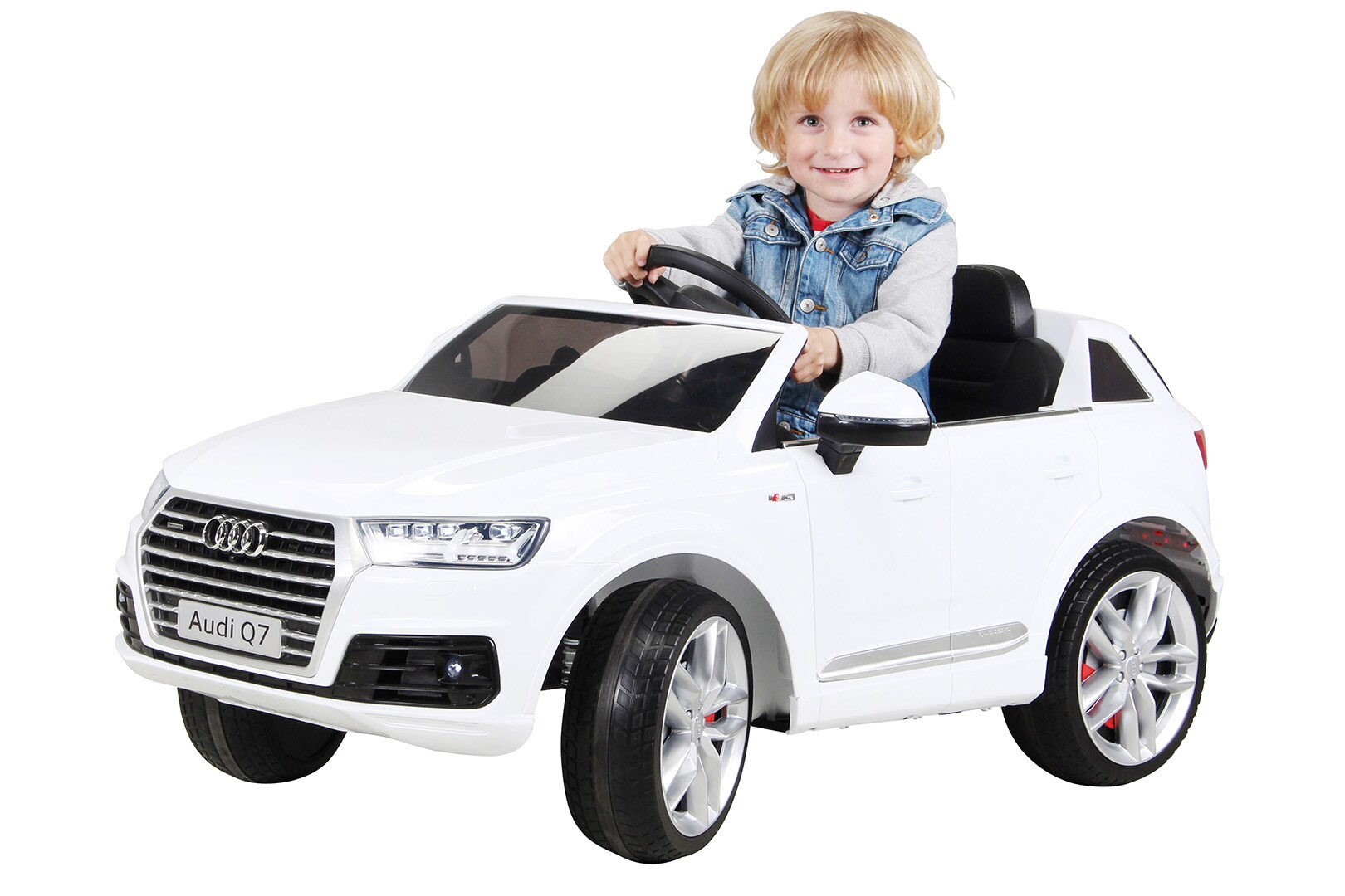 Kinder-Elektroauto Audi Q7 4M Lizenziert (Wei&szlig;) - Bild 1