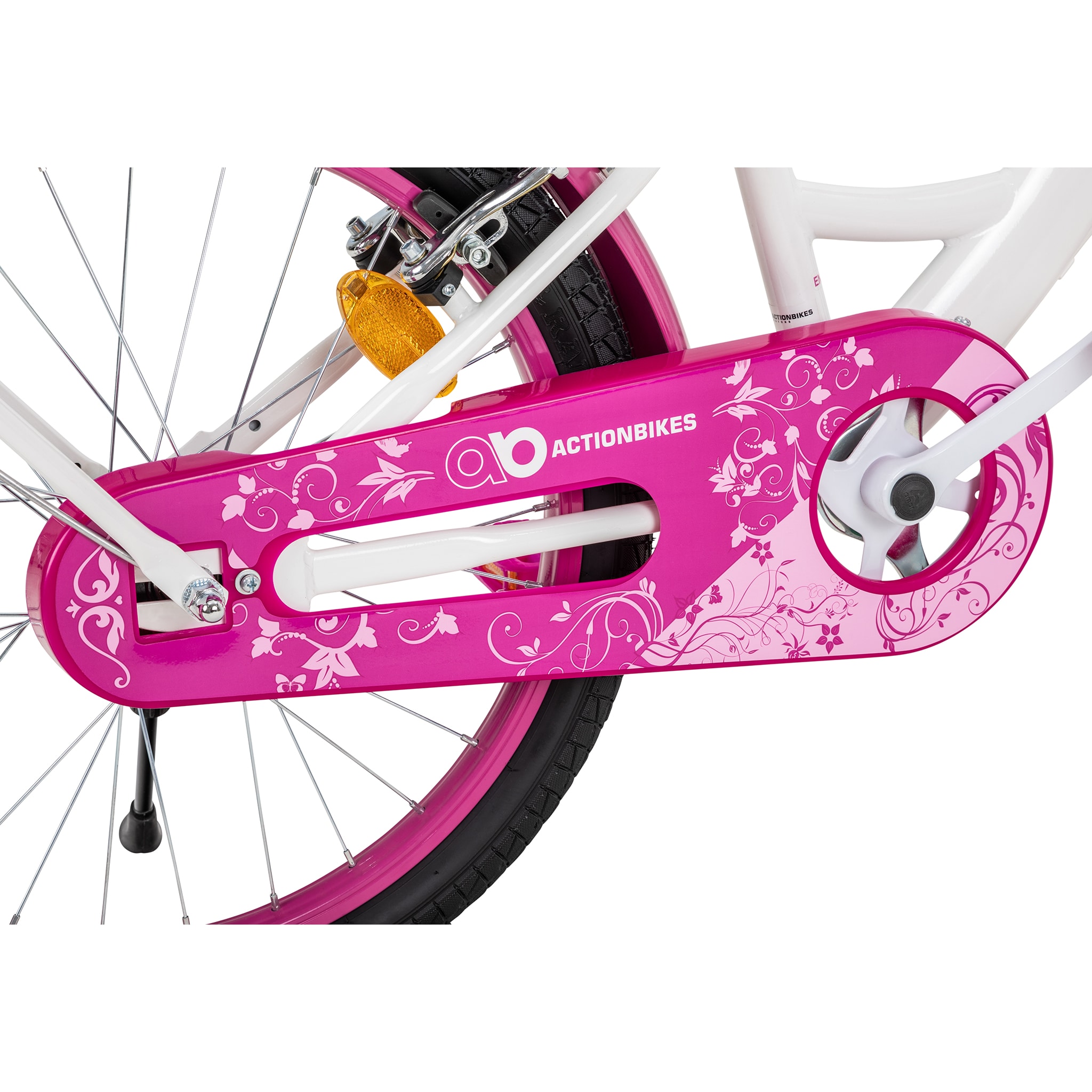 Actionbikes Kinderfahrrad Daisy 20 Zoll, pink, V-Brake-Bremsen,  Antirutschgriffe, Kettenschutz, Korb (East) online kaufen bei Netto
