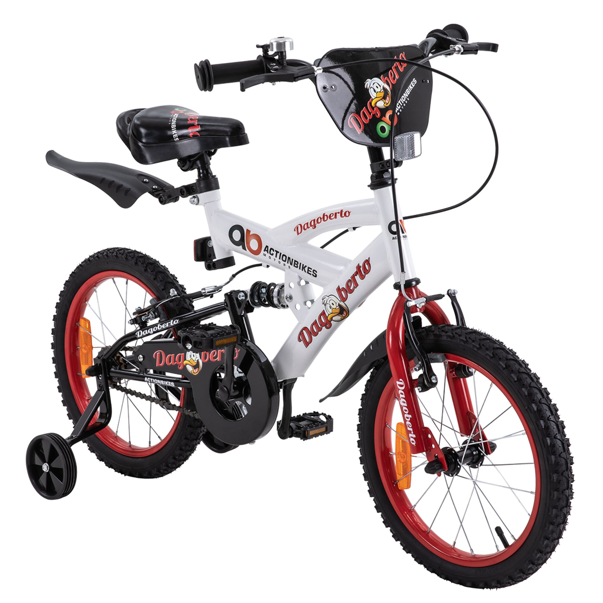 Actionbikes Kinderfahrrad Dagoberto 16 Zoll, V-Brake-Bremsen, Federung, Sitz h&ouml;henverstellbar - Bild 1