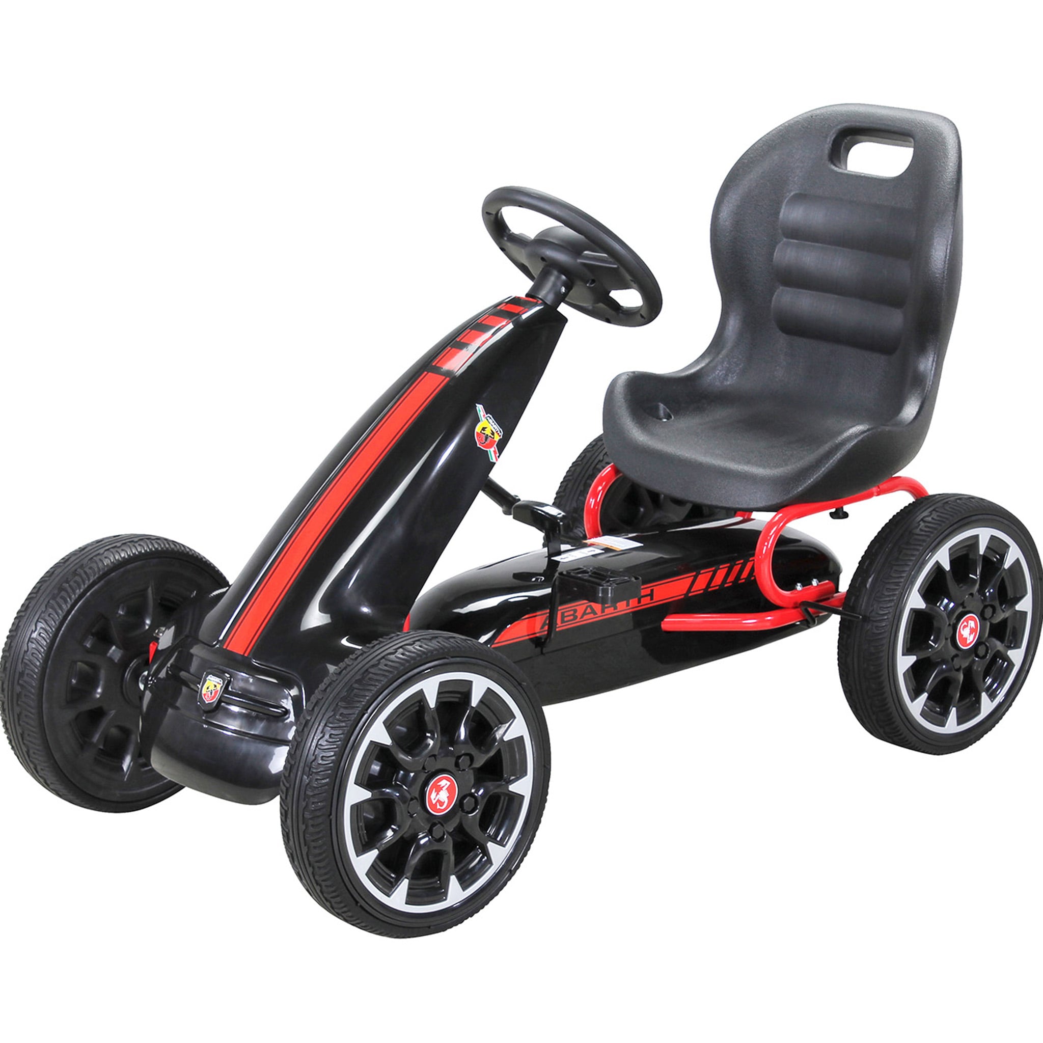 Kinder Pedal Go Kart Abarth FS595 Lizenziert (Schwarz) - Bild 1