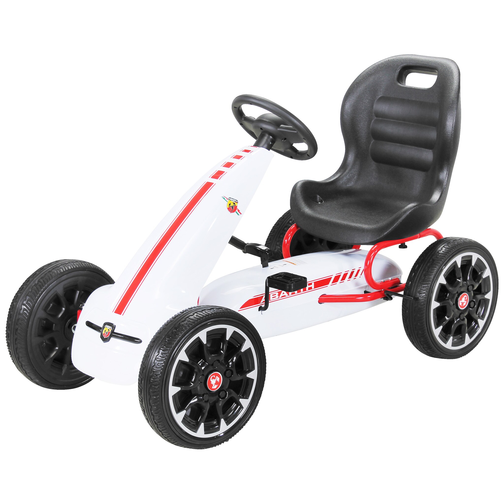 Kinder Pedal Go Kart Abarth FS595 Lizenziert (Wei&szlig;) - Bild 1