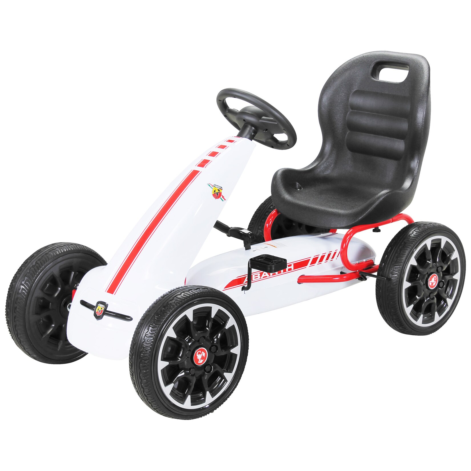 Kinder Pedal Go Kart Abarth FS595 Lizenziert (Weiß) | 04056551055125