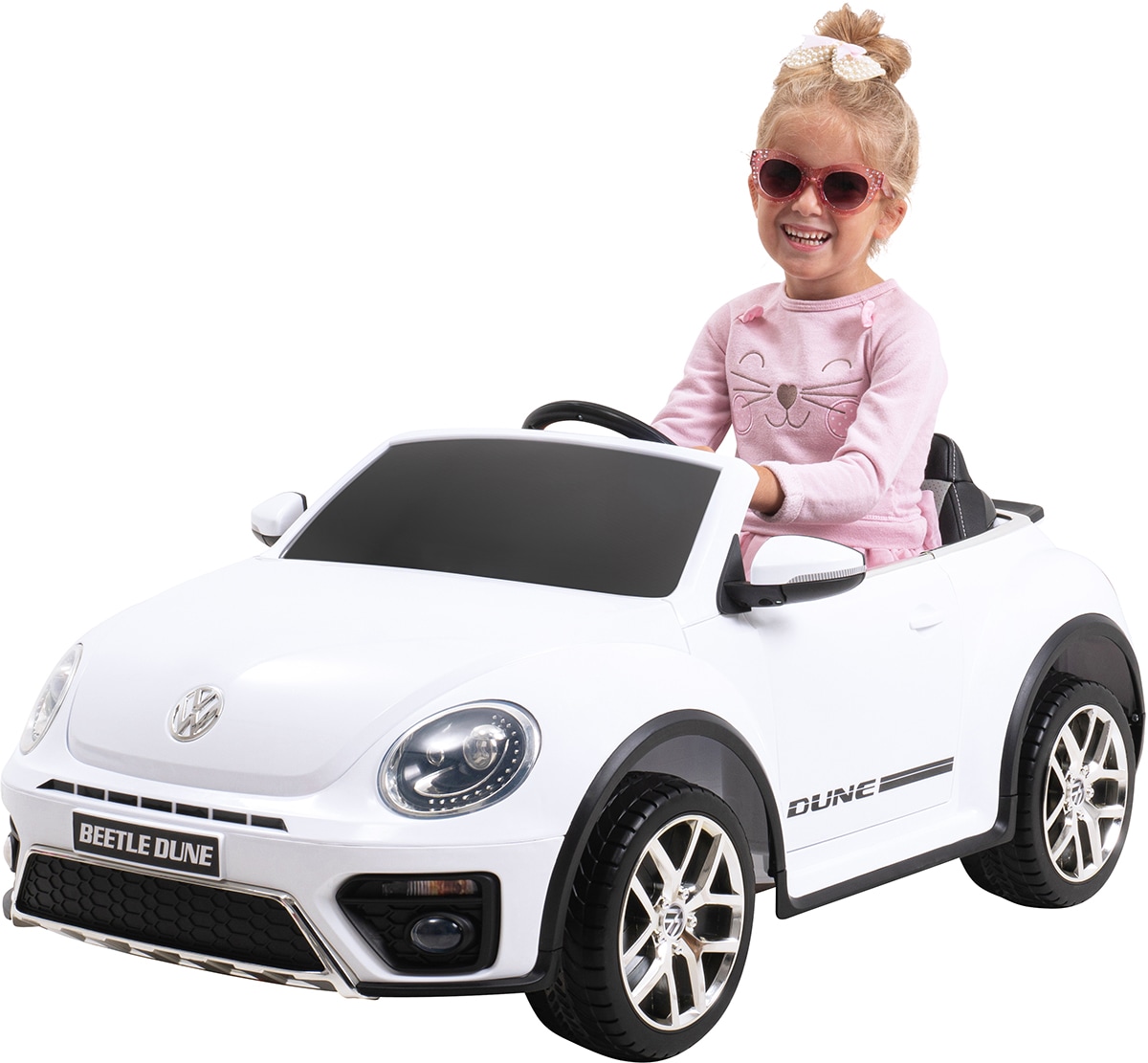 Kinder-Elektroauto VW Beetle Lizenziert (Wei&szlig;) - Bild 1