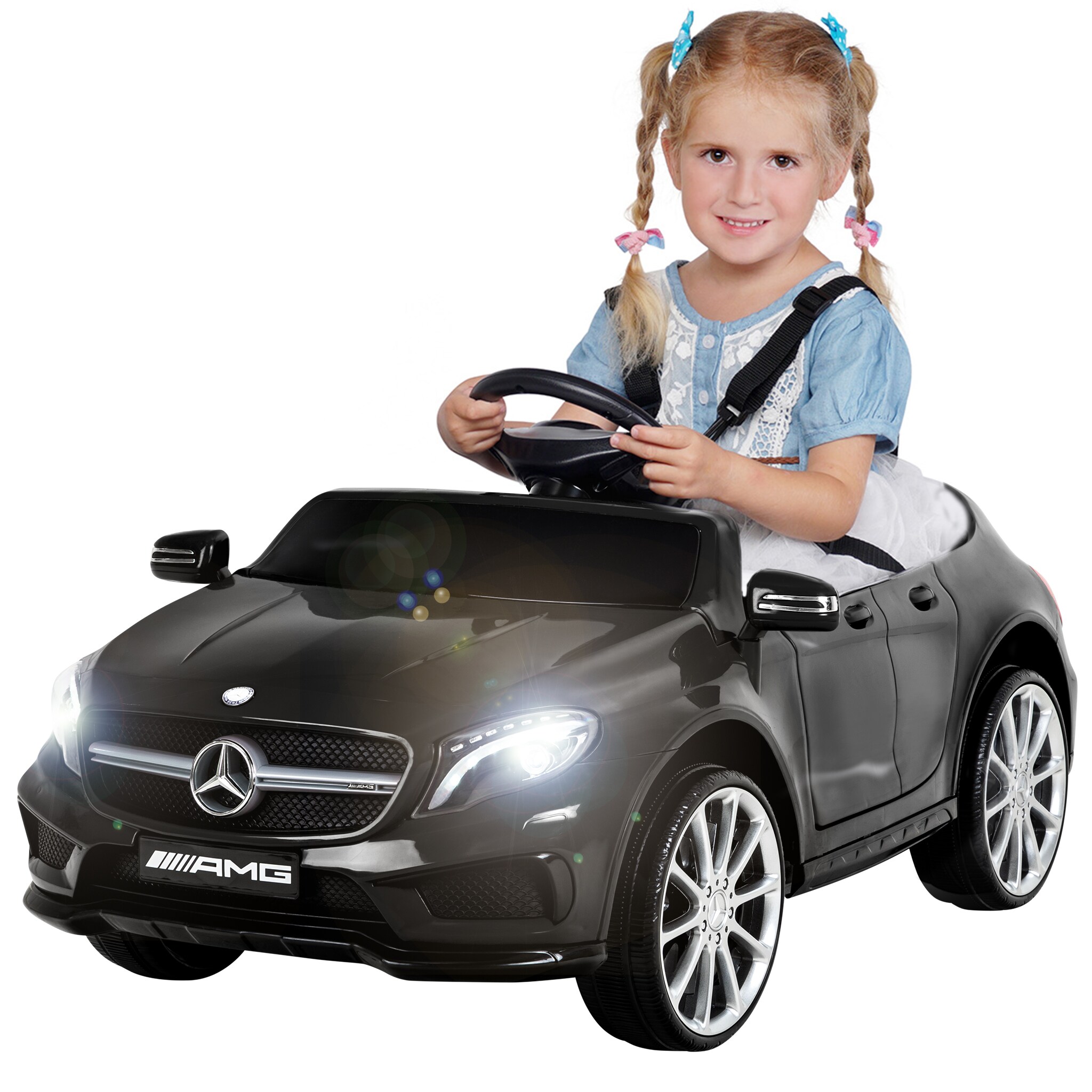 Kinder-Elektroauto Mercedes AMG GLA45 Lizenziert (Schwarz) - Bild 1
