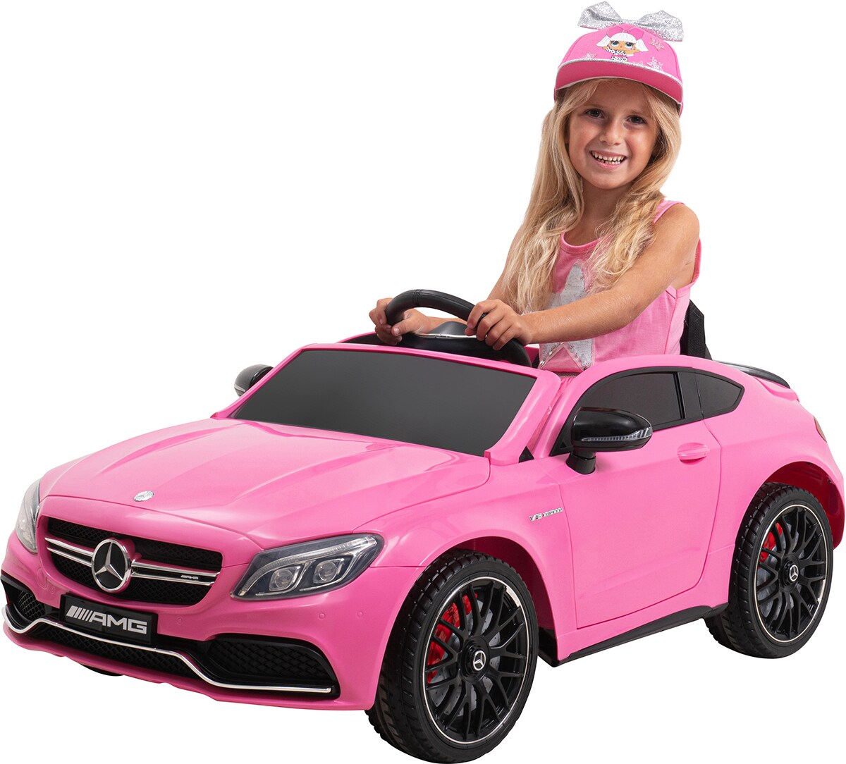 Kinder-Elektroauto Mercedes AMG C63 Lizenziert (Pink) - Bild 1
