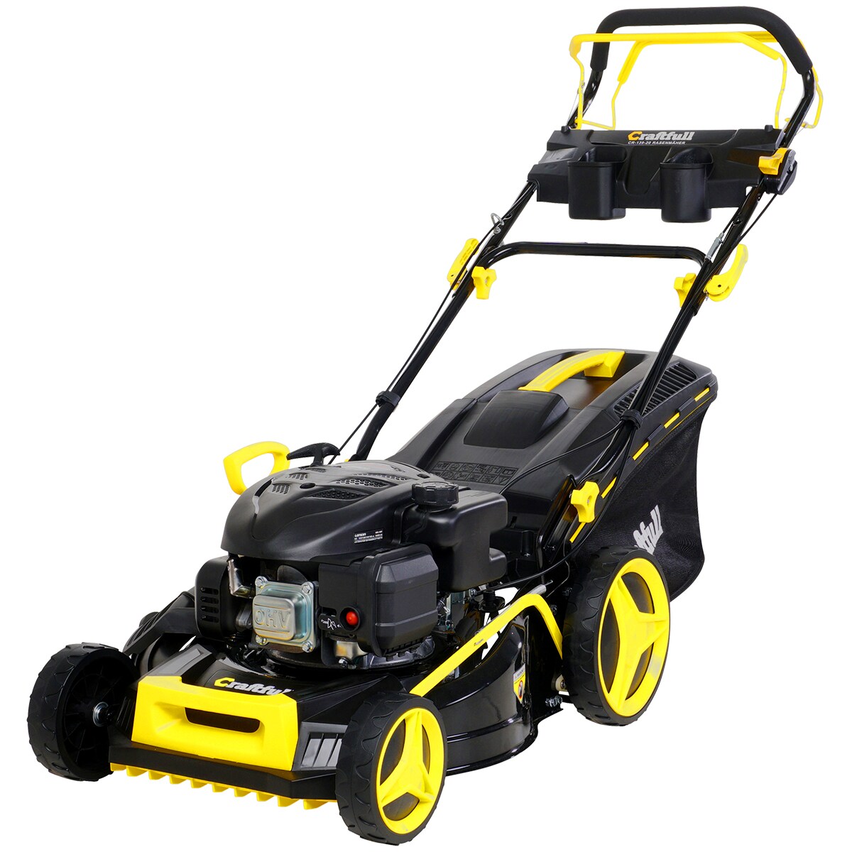 Craftfull Premium Benzin-Rasenm&auml;her CR-196-20, 5in1, GT-Markengetriebe, 196-cc-Motor, 4,4 kW, Euro 5 - Bild 1