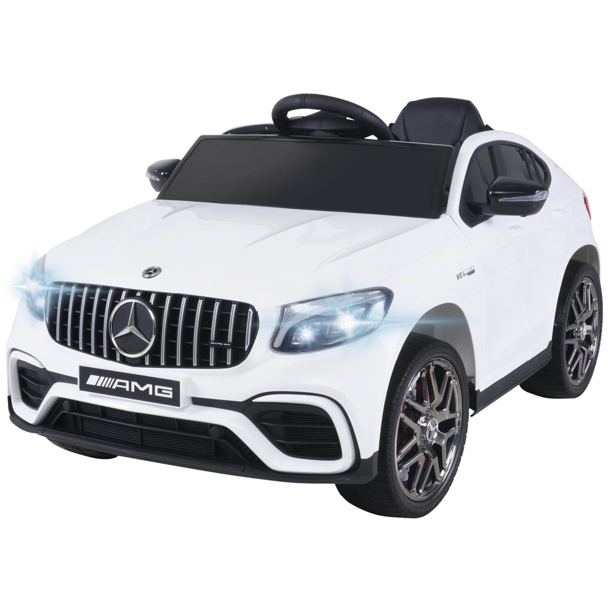 Kinder-Elektroauto Mercedes AMG GLC 63S Coup&eacute;, 4x4-Antrieb, Fernbedienung, 140 Watt, LED, EVA-Reifen (Wei&szlig;) - Bild 1