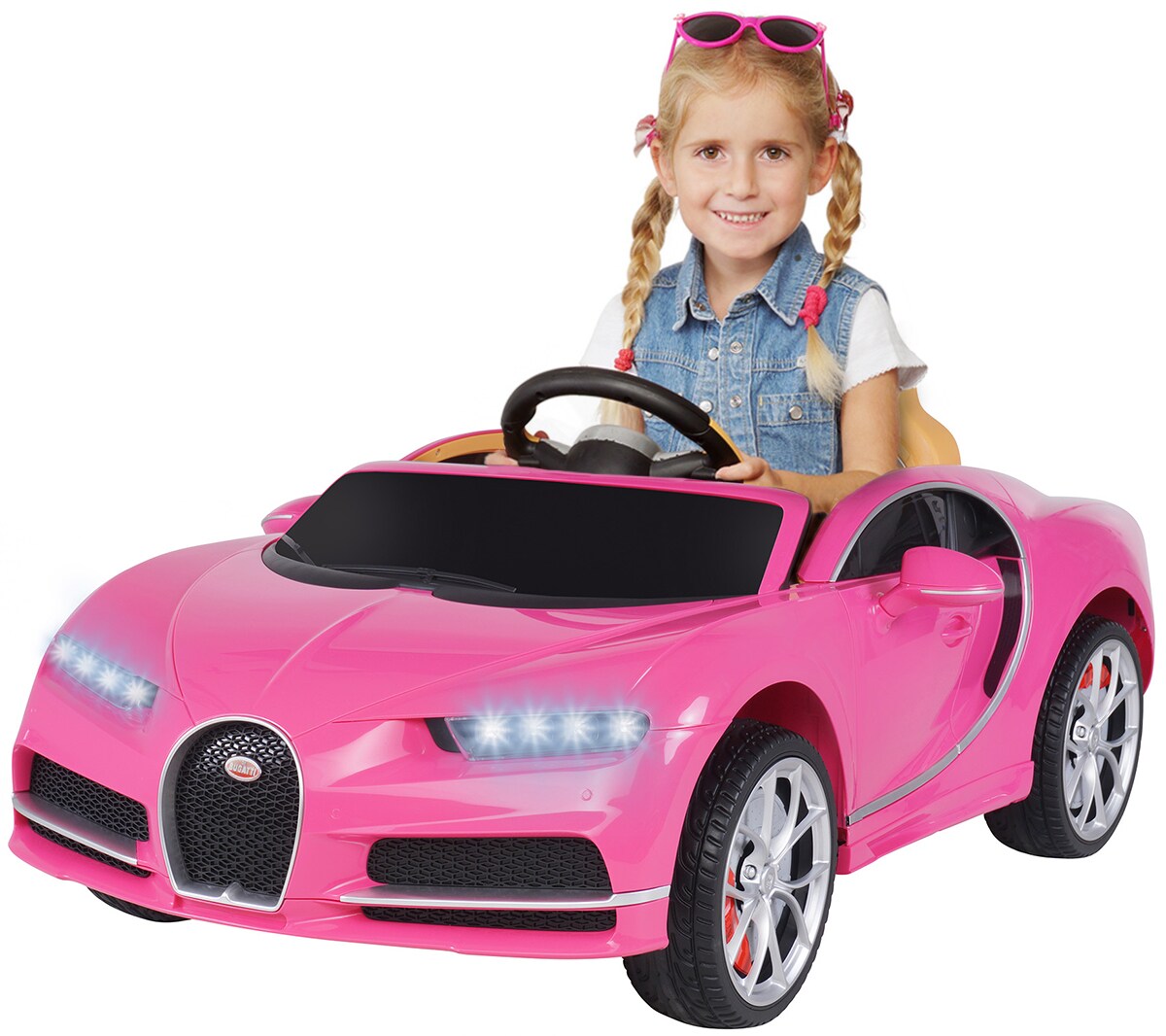 Kinder-Elektroauto Bugatti Chiron Lizenziert (Pink) - Bild 1