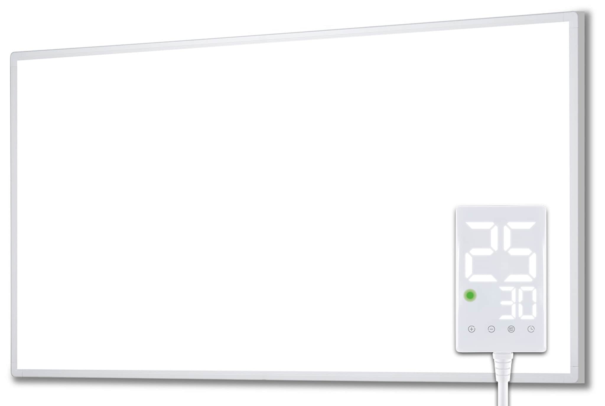 Heidenfeld Infrarotheizung HF-HP100-3, m. Thermostat, wei&szlig;, 300-1200 Watt, 10 J. Garantie (800 Watt) - Bild 1