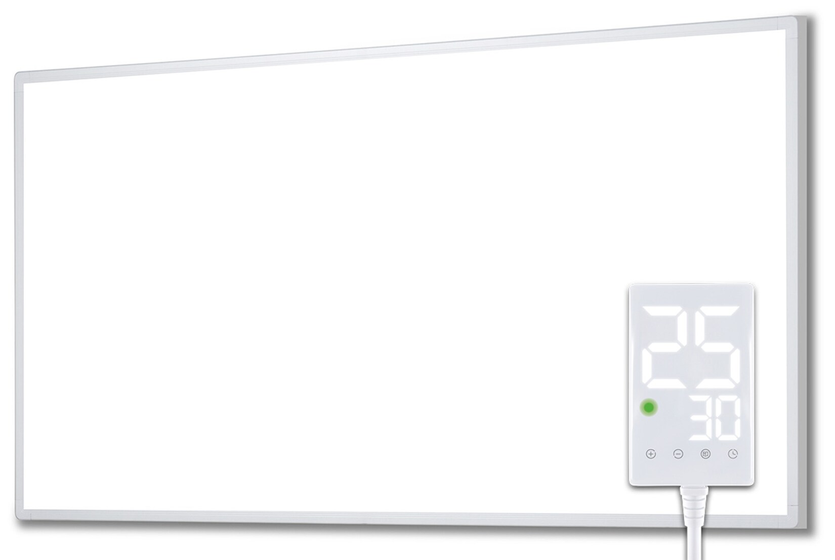 Heidenfeld Infrarotheizung HF-HP100-3, m. Thermostat, weiß, 300-1200 Watt, 10 J. Garantie (800 Watt) | 04056551087089