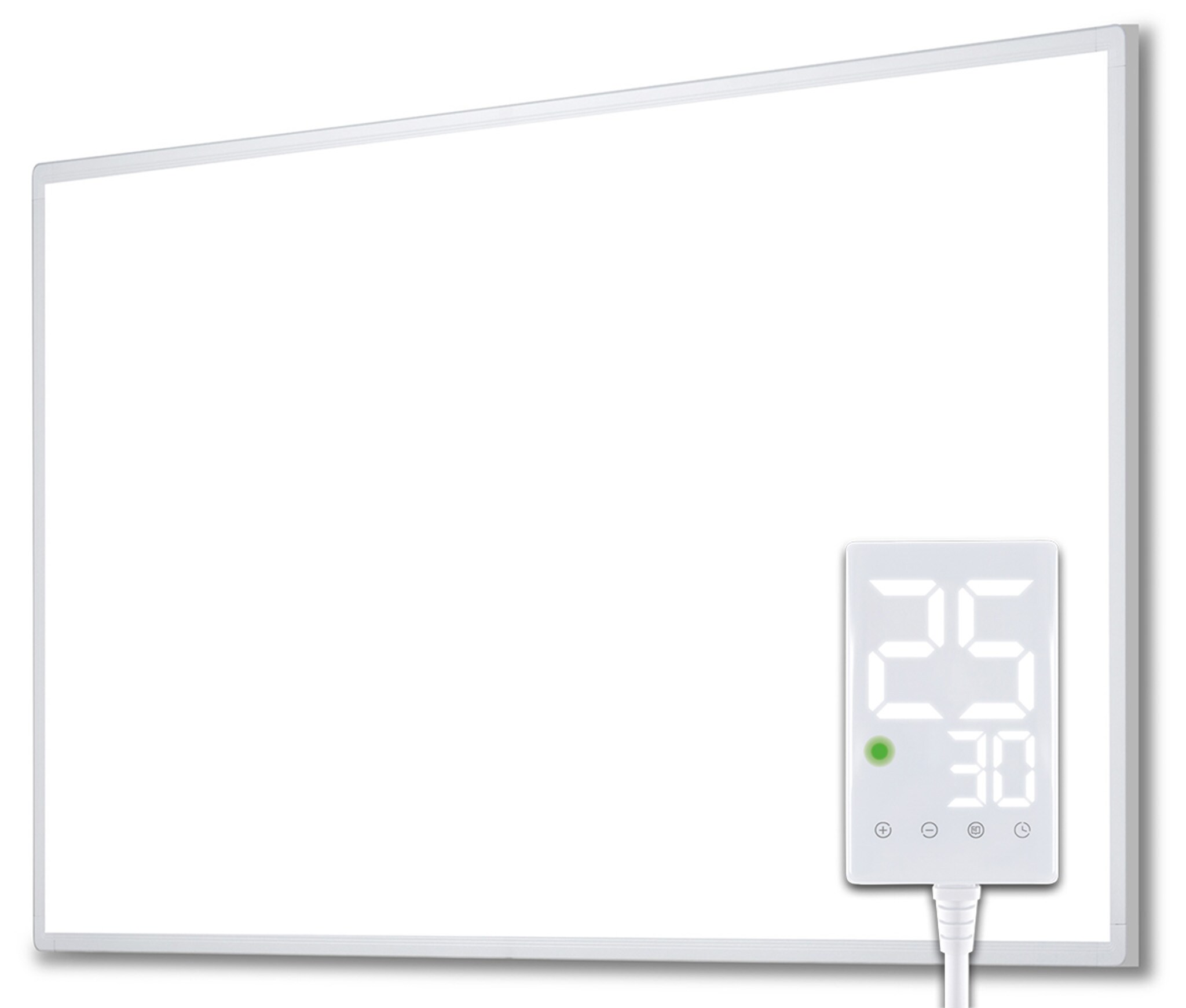 Heidenfeld Infrarotheizung HF-HP100-3, m. Thermostat, wei&szlig;, 300-1200 Watt, 10 J. Garantie (500 Watt) - Bild 1