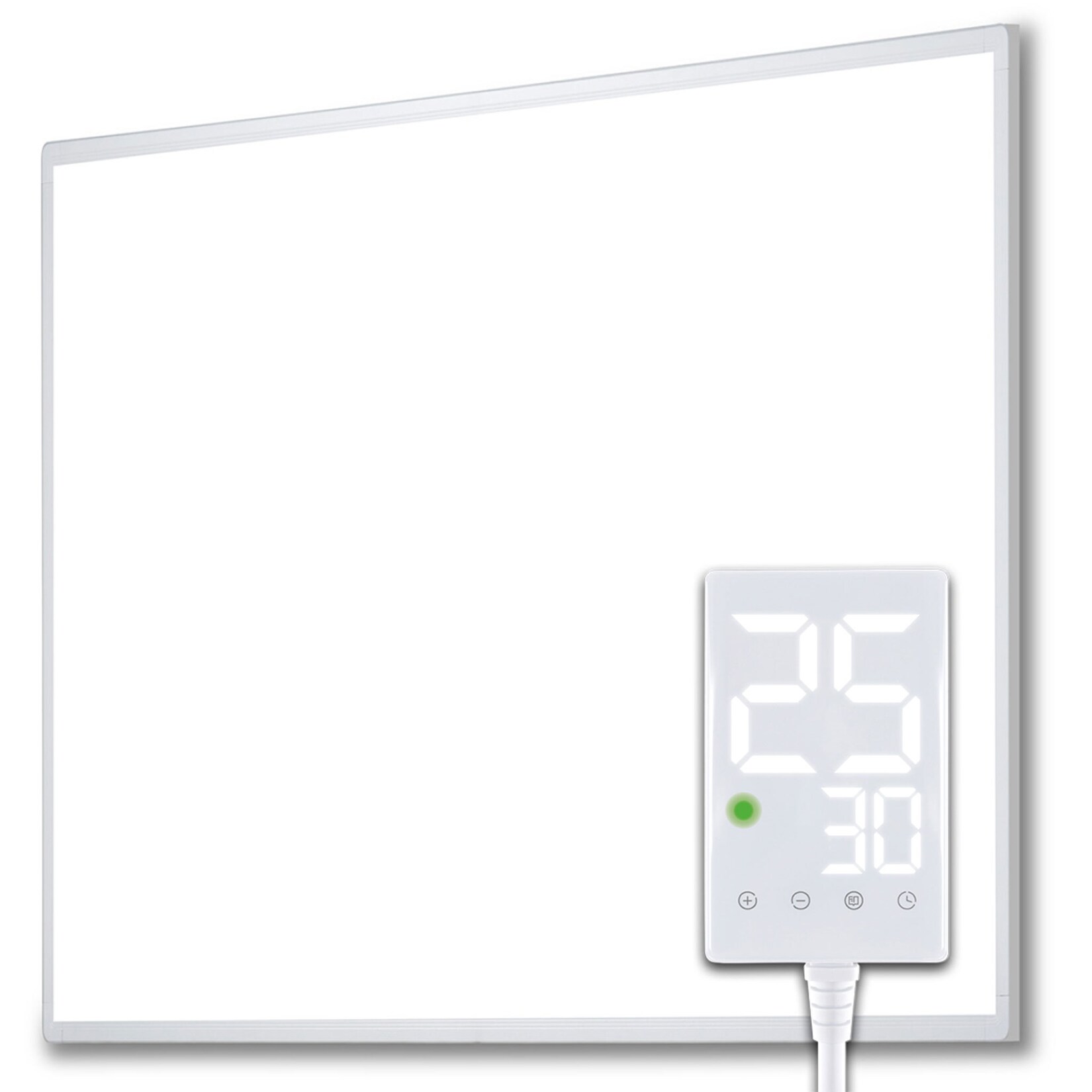 Heidenfeld Infrarotheizung HF-HP100-3, m. Thermostat, weiß, 300-1200 Watt, 10 J. Garantie (300 Watt)