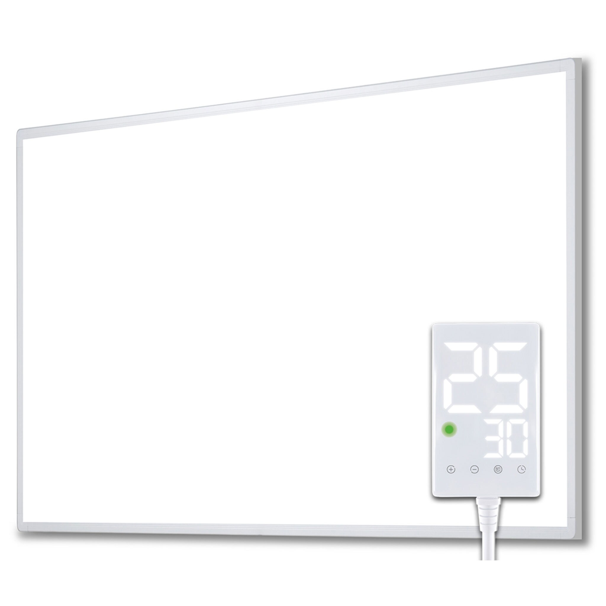 Heidenfeld Infrarotheizung HF-HP100-3, m. Thermostat, wei&szlig;, 300-1200 Watt, 10 J. Garantie (600 Watt) - Bild 1