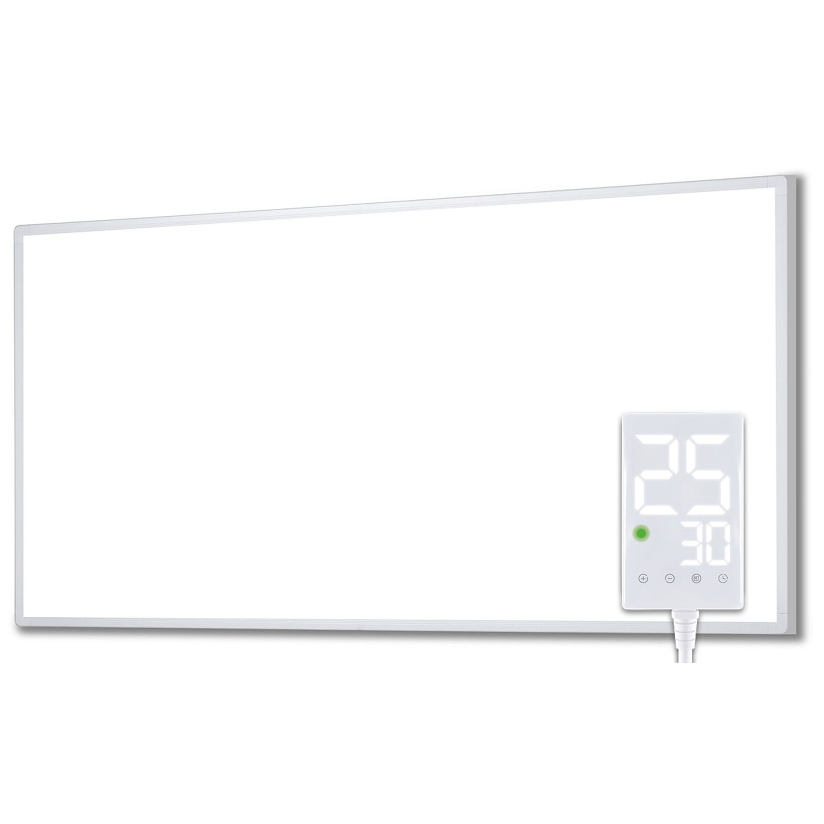 Heidenfeld Infrarotheizung HF-HP100-3, m. Thermostat, weiß, 300-1200 Watt, 10 J. Garantie (1000 Watt)