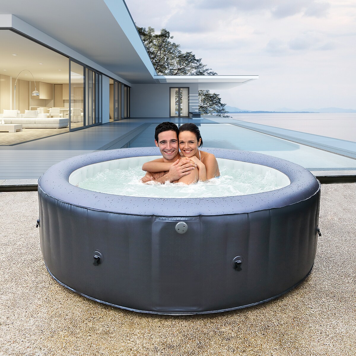 Miweba MSpa Whirlpool Muse Carlton M-CA061 Hydro-Massage, M-ONE, Ozon-UV-C-Reiniger, 6 Personen - Bild 1