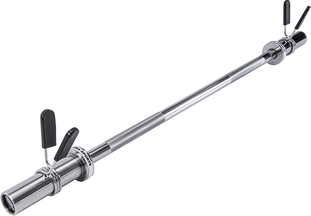 Miweba Sports Profi Langhantelstange Olympia LH201, Federverschluss, 120cm, &Oslash; 50mm, bis 320kg, Stahl - Bild 1