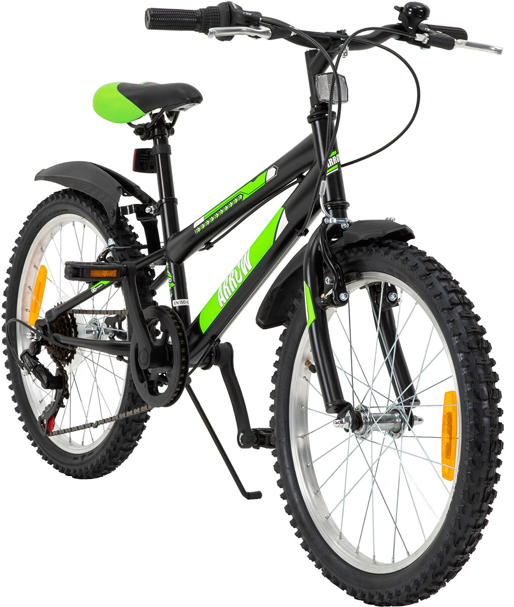 Actionbikes Kinderfahrrad Arrow 20 Zoll, Gangschaltung, V-Brake-Bremsen, verstellbar, Diamantrahmen | 04056551236623