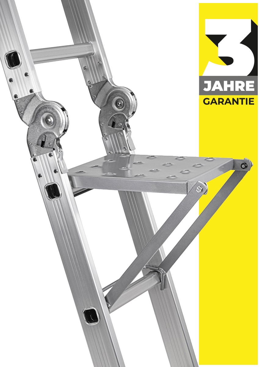 Ablagefl&auml;che f&uuml;r Craftfull Mehrzweckleiter CF-104A, zum Einh&auml;ngen, Stahl, einklappbar, max. 30 kg - Bild 1