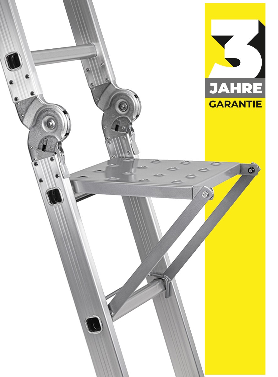 Ablagefläche für Craftfull Mehrzweckleiter CF-104A, zum Einhängen, Stahl, einklappbar, max. 30 kg | 04056551244536