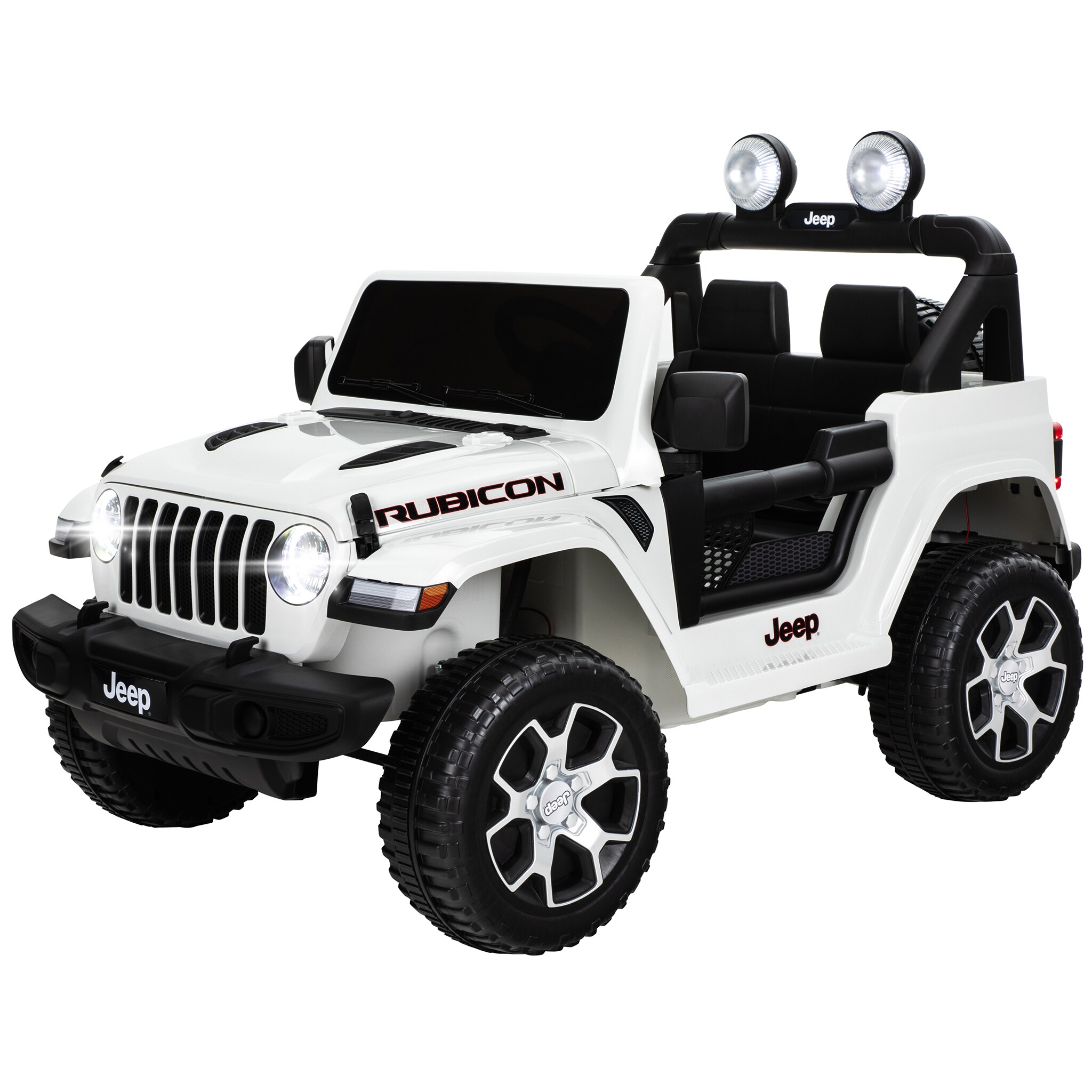 Kinder-Elektroauto Jeep Wrangler Rubicon (Wei&szlig;) - Bild 1