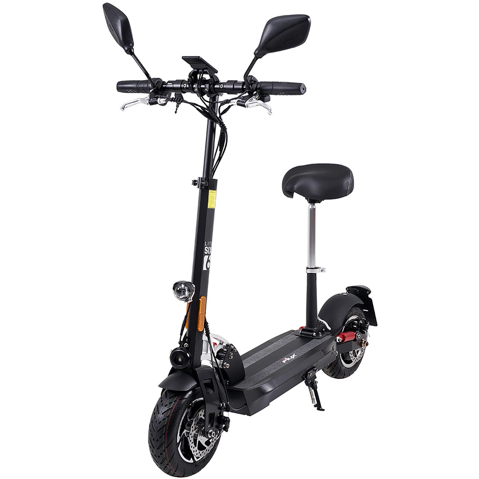 eFlux Lite Six Pro E-Scooter 1000 Watt, Straßenzulassung, 40 km/h, verstellbarer Sitz, Lithium-Akku