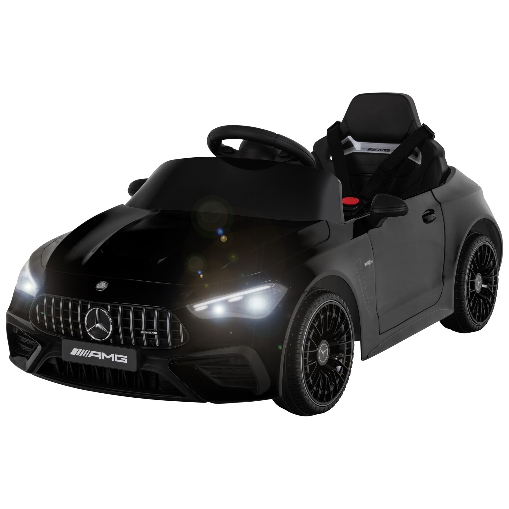 Kinder-Elektroauto Mercedes AMG CLE 53, Bremsautomatik, 3-5 km/h, Soft-Start, LED, Fernbedienung