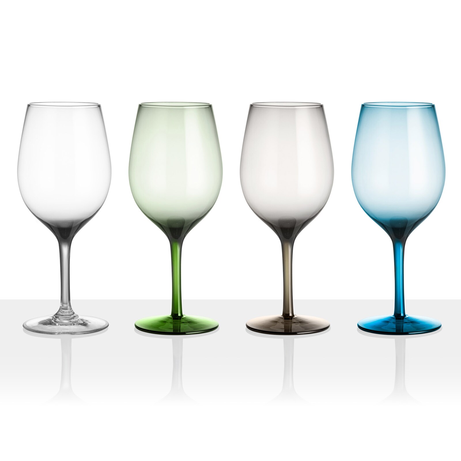 BRUNNER Camping Glas 4er Set Weiß Wein Gläser ONDA JAZZ Trinkglas Bruchfest 60cl | 08022068081854