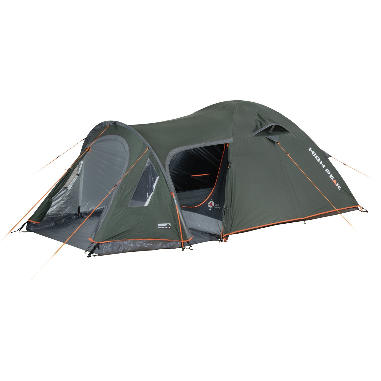 High Peak Kira Kuppelzelt 3-4 Personen - Campingzelt Mit Vorraum