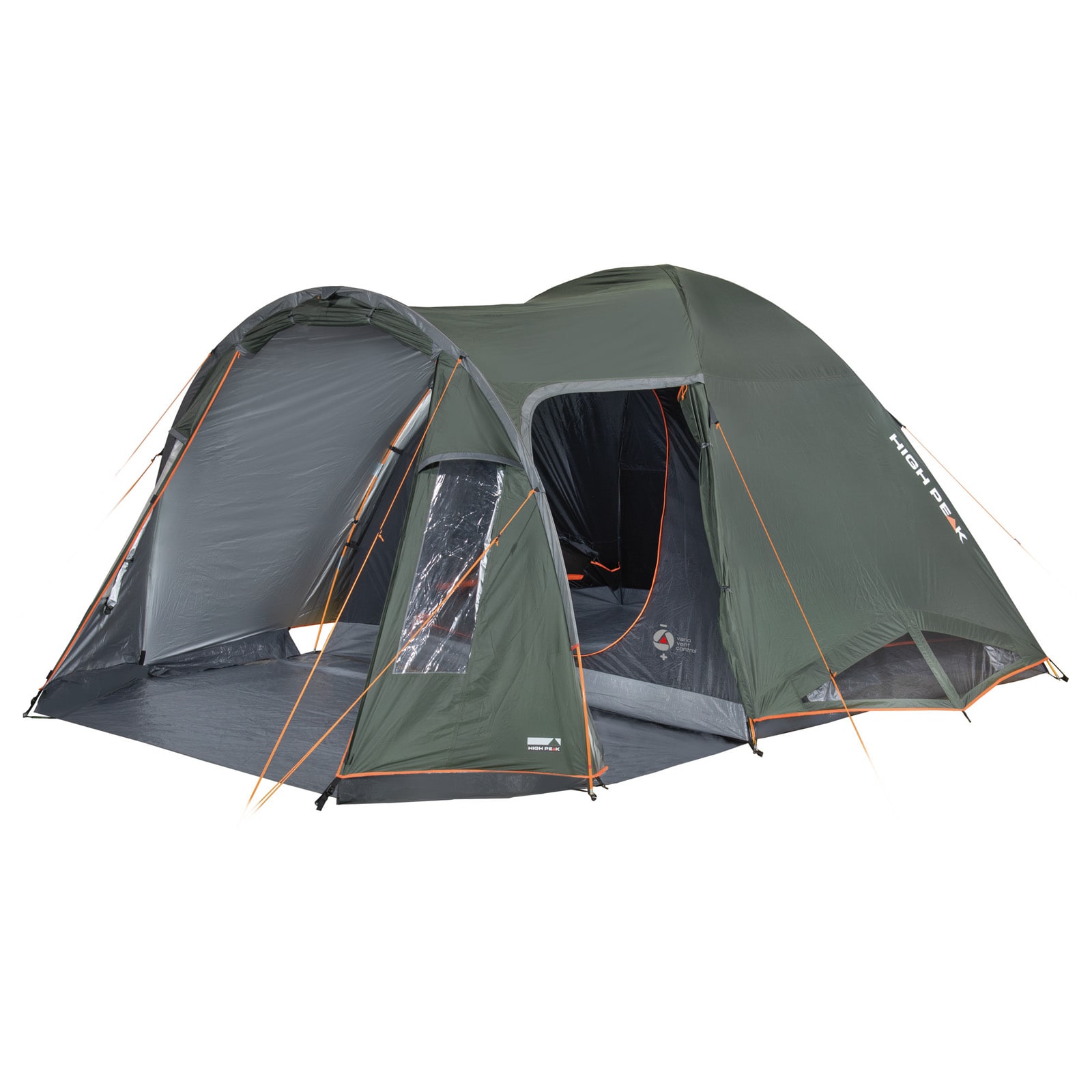 HIGH PEAK Kuppelzelt Tessin 5 Personen Camping Iglu Zelt Familienzelt Vorraum - Bild 1