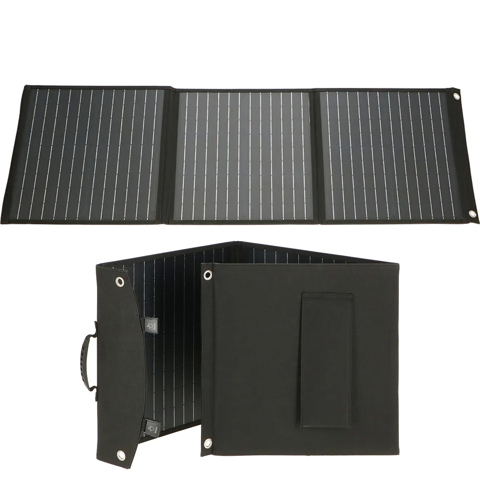 MESTIC Solarpanel Solarmodul MSFO-150 Camping Outdoor Tragbar Faltbar PERC 150 W | 08712757483563